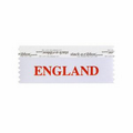 England Award Ribbon w/ Red Foil Print (4"x1 5/8")